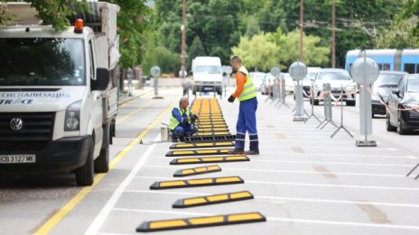 Новата организация на движение в центъра на София отне 50 паркоместа 