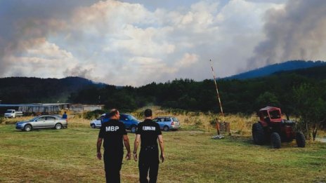 Заради дим от пожар е затворен пътят Свиленград-Тополовград