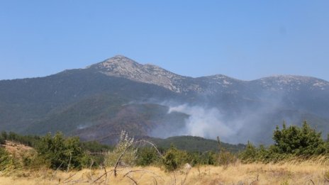 Пожарът на българо-гръцката граница се разраства