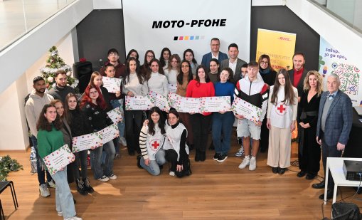 #steniskanabala – благотворителната инициатива на Moto-Pfohe, DHL Express България и БЧК, отбеляза сериозен успех – 110 000 лв. и 33 стипендианта за 2024 г.