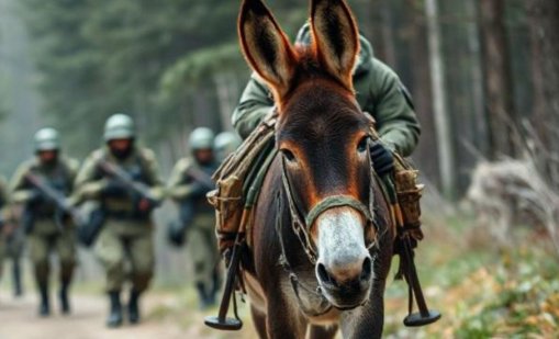 Руснаците използват магарета на фронта в Украйна по пътя към победата