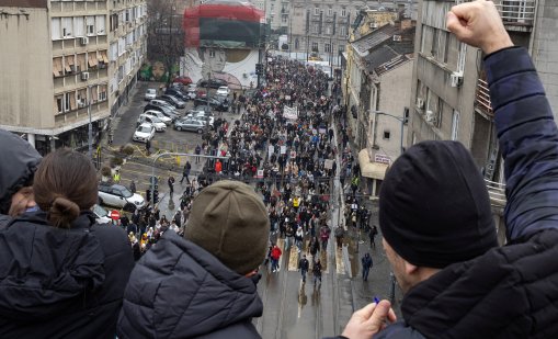 Пенсионерите протестират рамо до рамо със студентите в Сърбия 