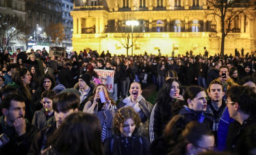 Сръбските студенти продължават протеста си срещу Вучич 