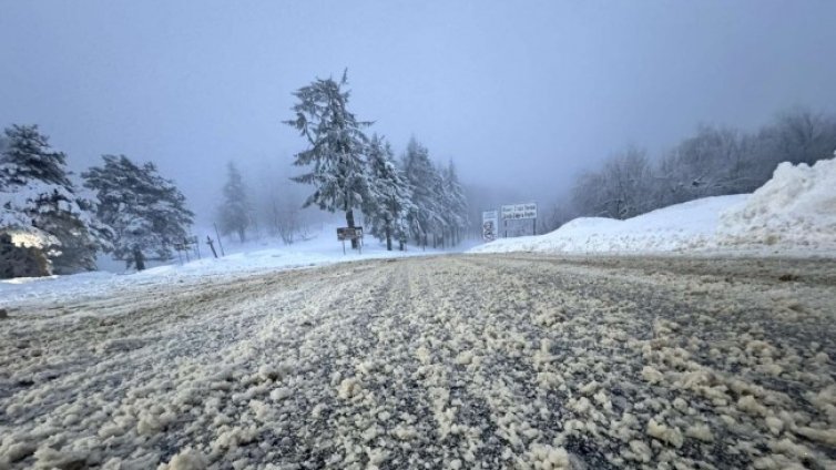 Априлски сняг падна в части от страната 