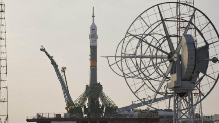 "Союз ТМА-20" на стартовата площадка на космодрума Байконур. Снимка: NASA/Carla Cioffi