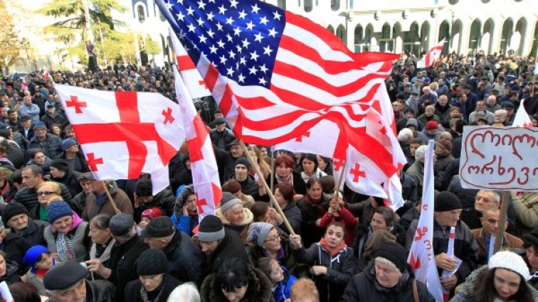 Грузинци протестираха след президентските избори 