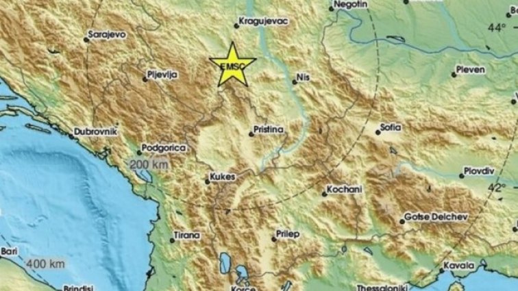 Сърбия бе разтресена от земетресение  от 4 по Рихтер 