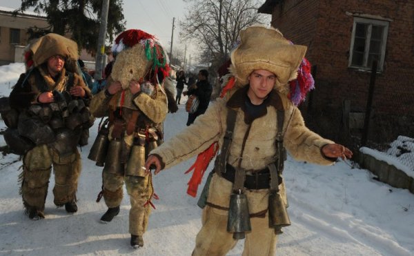 Кукерски празници в с. Лесново, Софийско. Снимка: Булфото