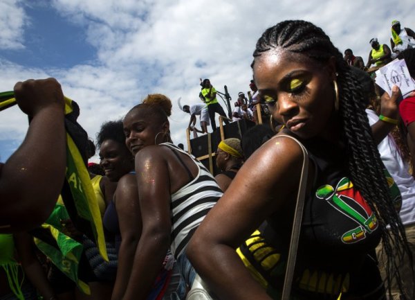 Участнички в традиционния парад West Indian Day в Бруклин, Ню Йорк. Снимка: Reuters 
&nbsp;